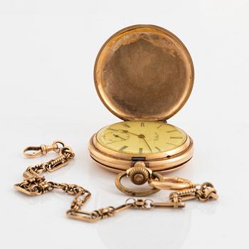 American Waltham Watch Co, pocket watch, hunter, 49,5 mm.