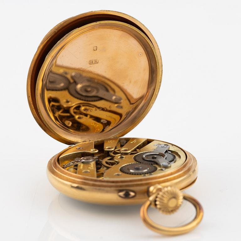 Pocket watch, 18K gold, Henning Håkansson Gothenburg, 51.5 mm.