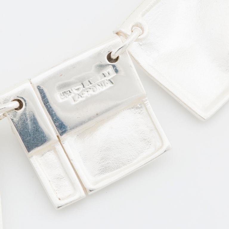 LAPPONIA NECKLACE, silver, "Galactic Peaks, design Björn Weckström, Finland, original pouch.