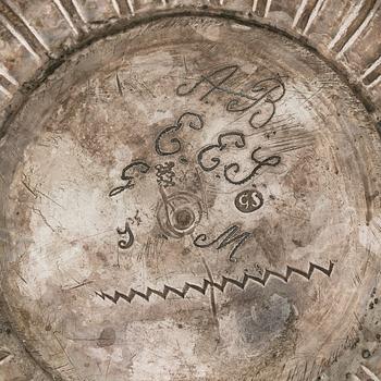 A parcel-gilt silver cup, maker's mark of Gustaf Stafhell the Elder, Stockholm 1743.