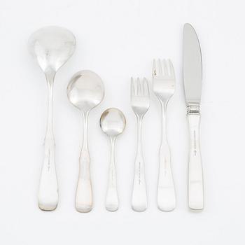 Erik Löfman, silver cutlery set, ca 55 pieces, "Uppsala", Mema.