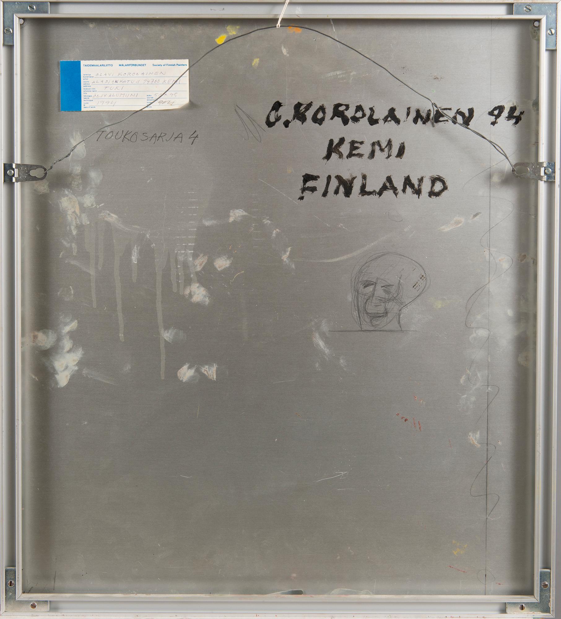 OLAVI KOROLAINEN, akryl på aluminium, signerad och daterad -94.