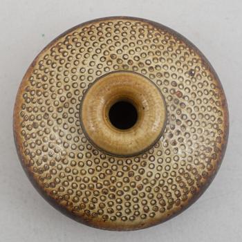 Stig Lindberg, a stoneware vase, Gustavsbergs studio 1964.