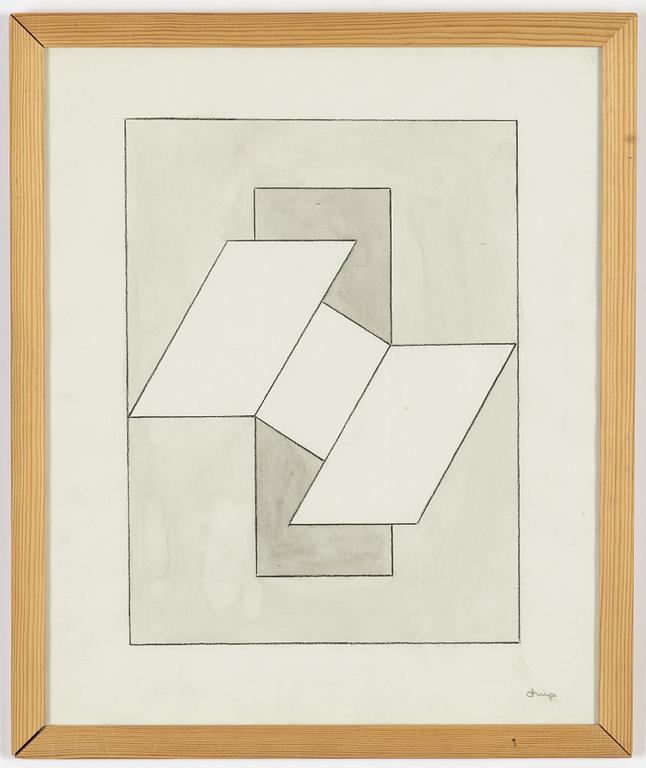 Bengt Orup, mixed media, signed.