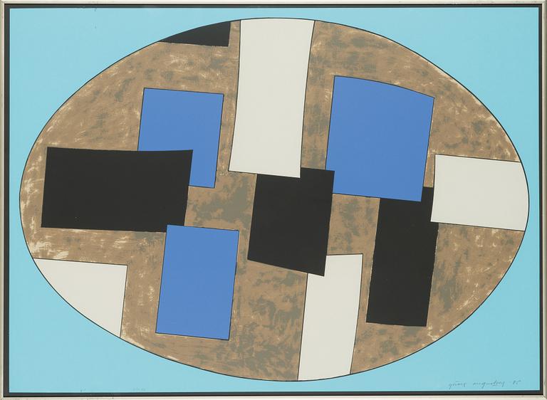 Göran Augustson, litografi, signerad och daterad -85, märkt 6/10 EA.