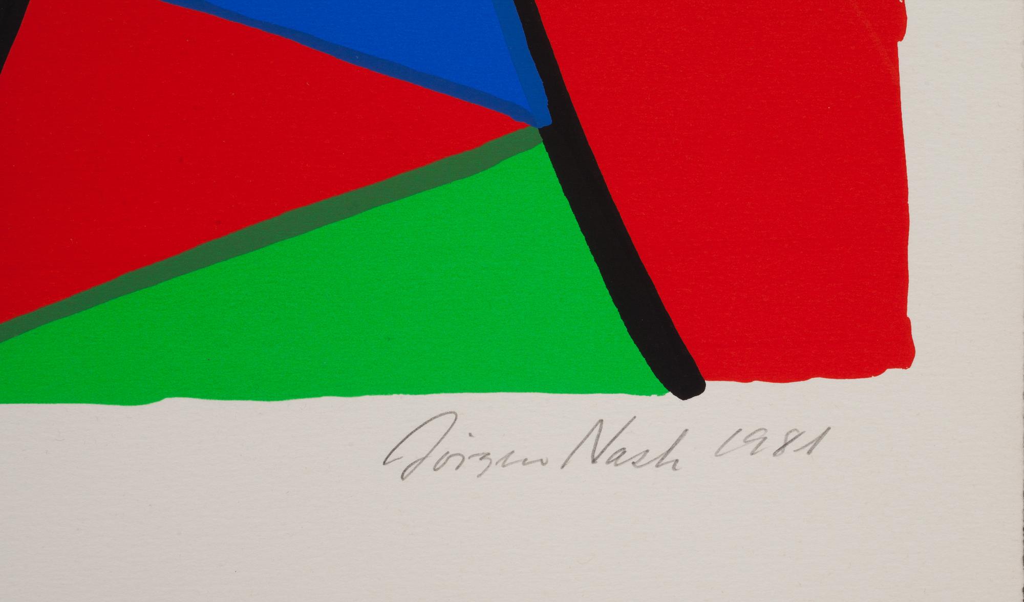 JÖRGEN NASH, färglitografi "Zorn" signerad och daterad 1981, numrerad 2/250.