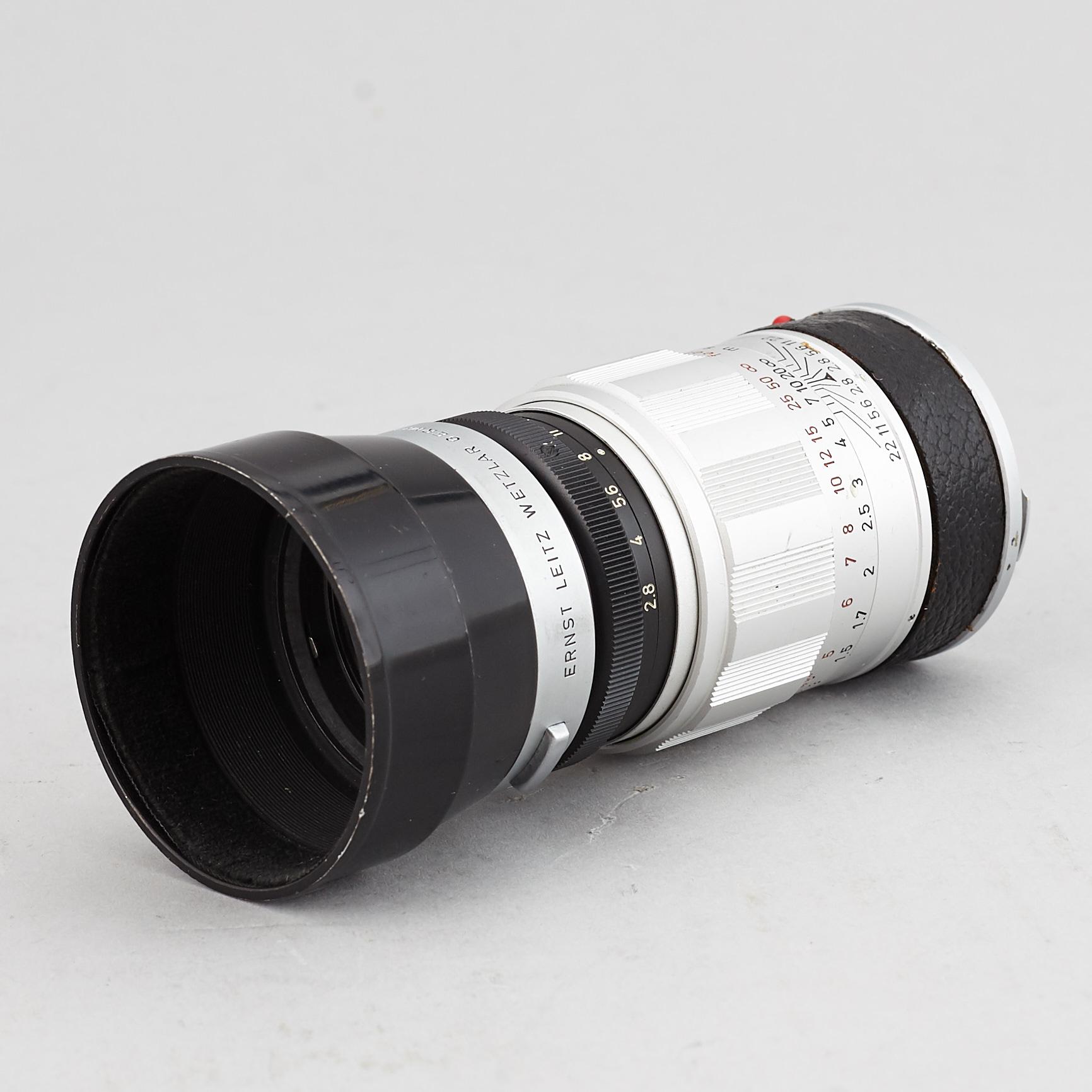 LEITZ WETZLAR, camera lens,  ELMARIT-M, 1:2.8/90.