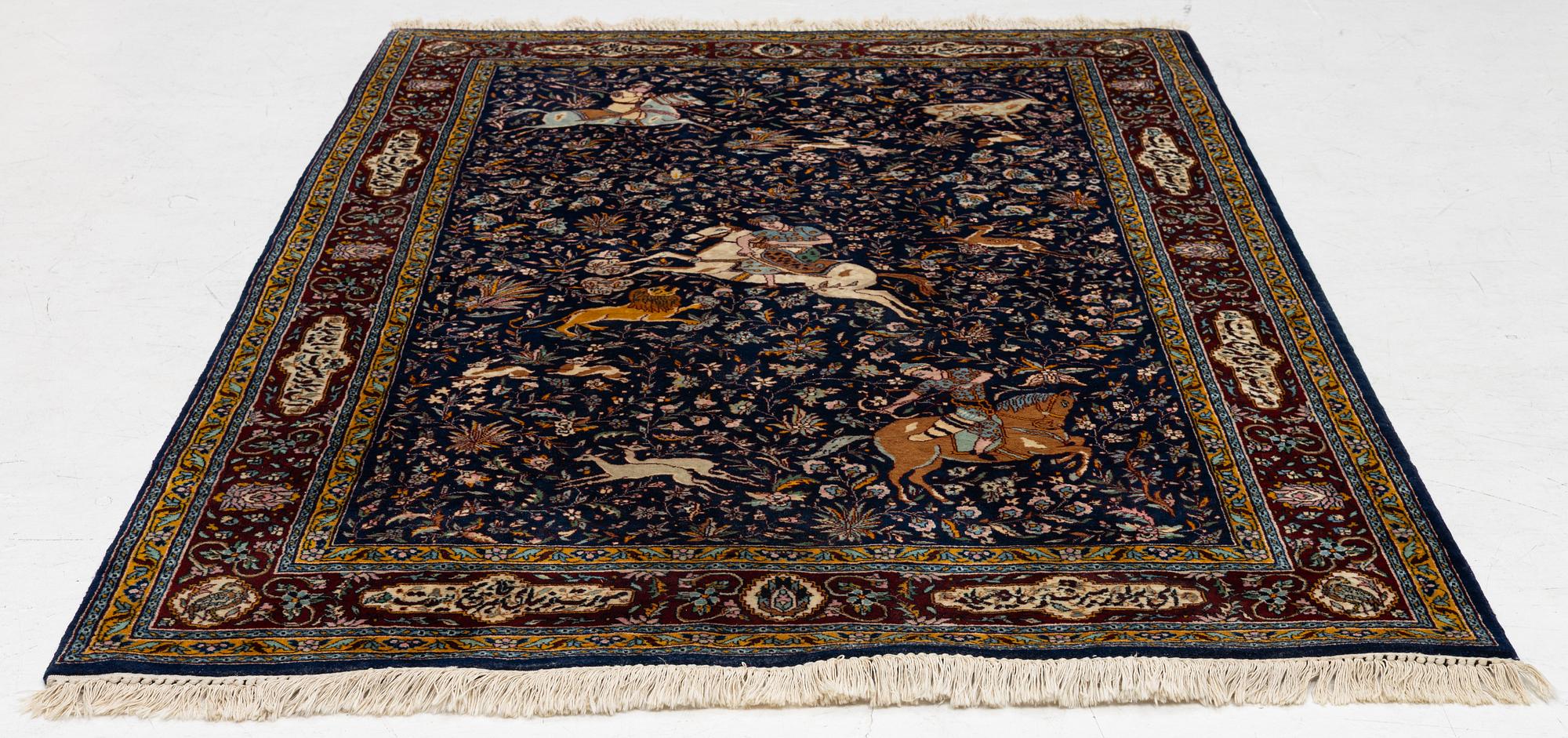 Rug, Ghom 215 x 138 cm.