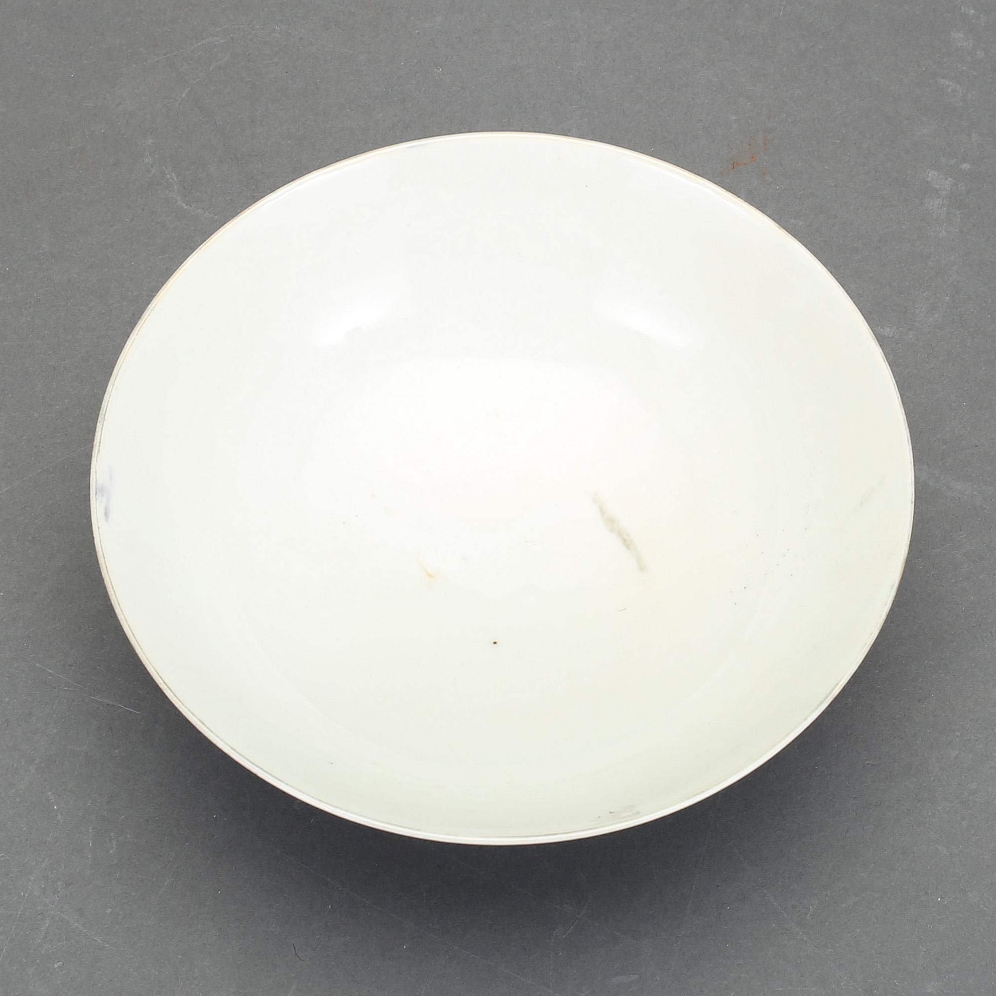 SKÅL, porslin, Kina, 1800-talets slut.