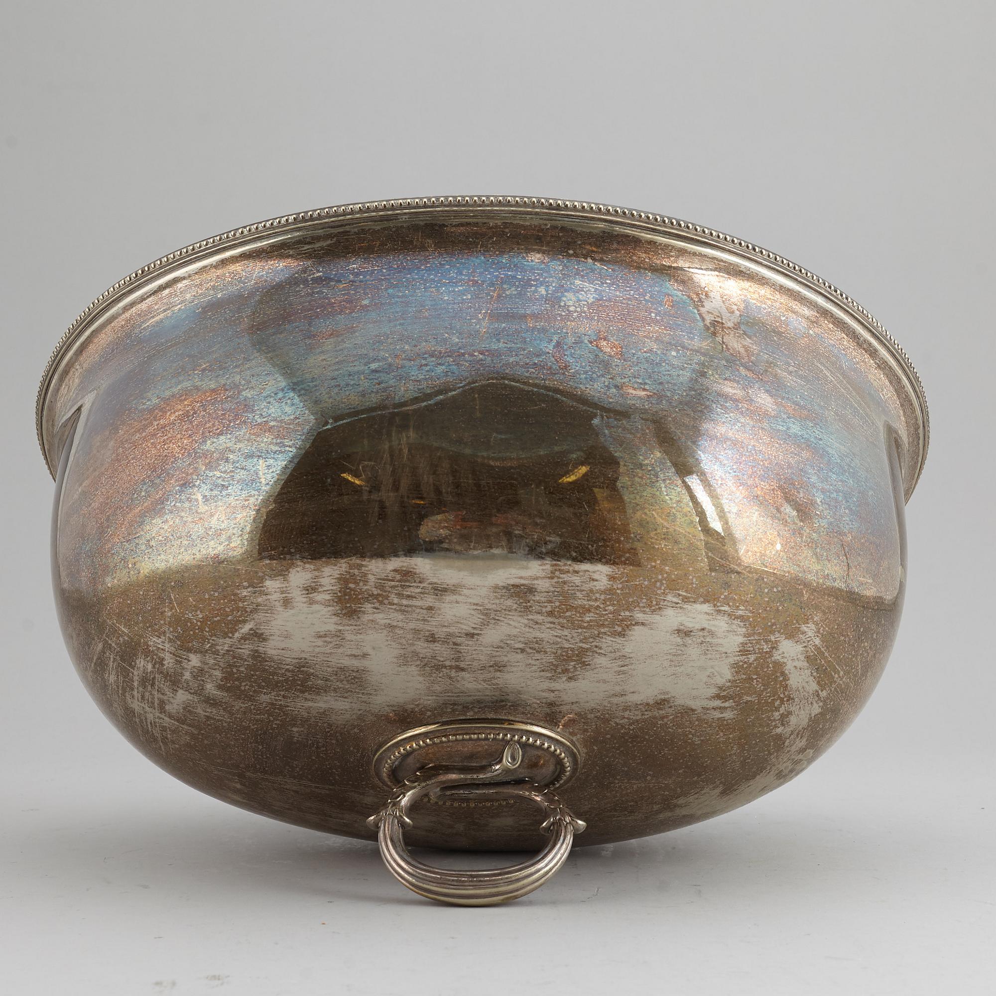 A silver plated hood, 20th Century.