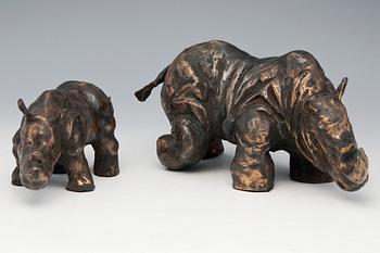 583. Tauno Kangro, RHINOS, 2 PCS.