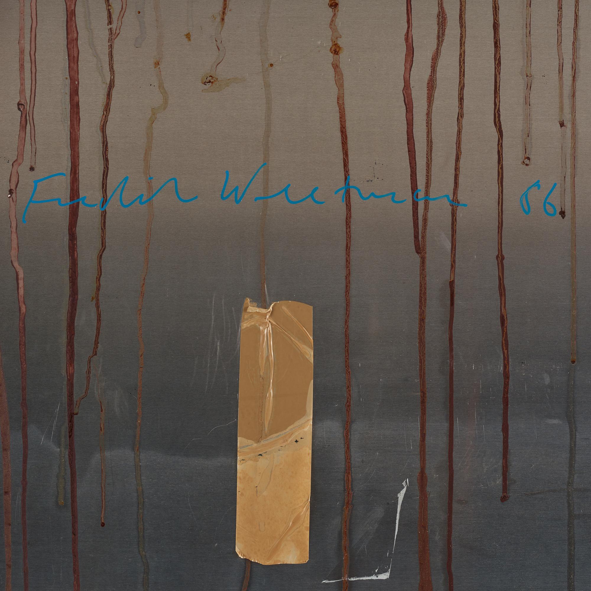 Fredrik Wretman, polyptyk 4 delar, olja på plåt, signerade och daterade -86 a tergo.