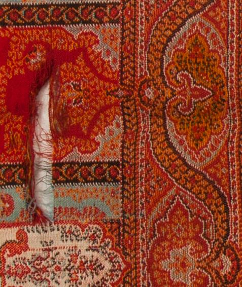 SJAL, PAISLEY. Sekelskiftet 18/1900. Ca 174x171 cm.