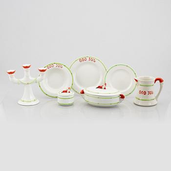 A Christmas Dinner Porcelaine Service, "God Jul", Gustavsberg (36 pieces).