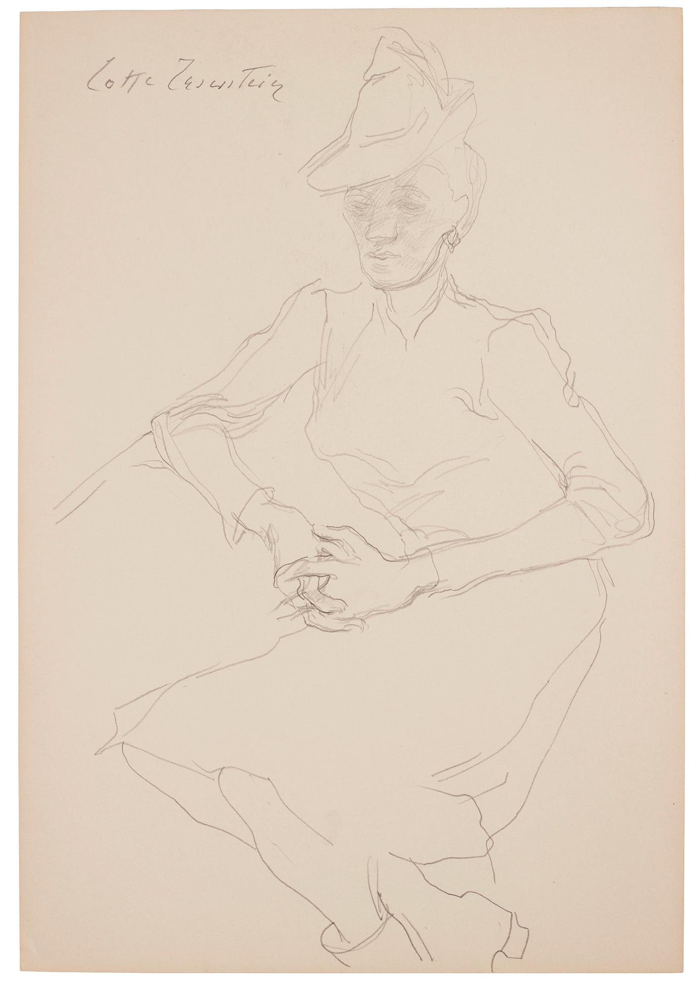 Lotte Laserstein, Madeleine med hatt.