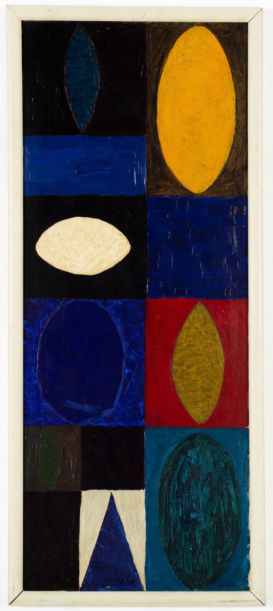 Olle Gill, oil on panel, signed and dated -52.