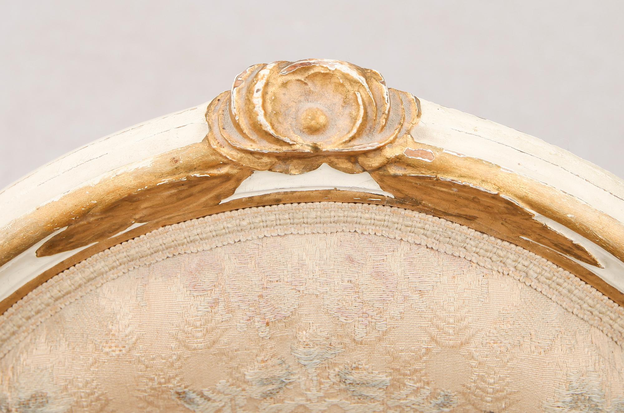 KARMSTOL, gustaviansk, 1700-talets slut.
