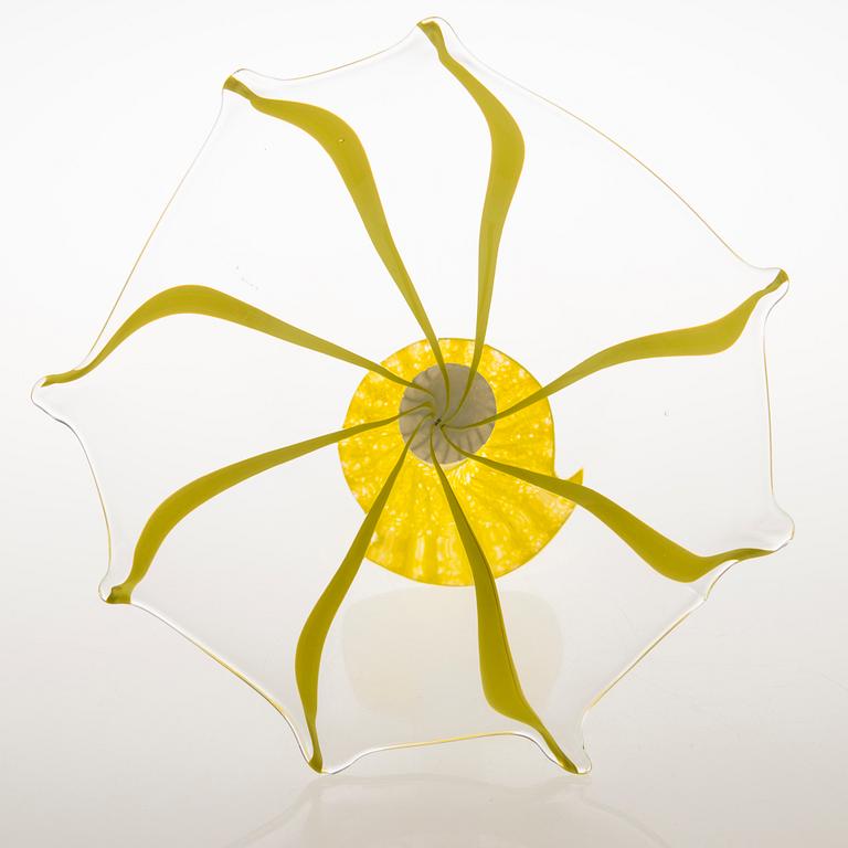 TIINA NORDSTRÖM, taidelasi, "Avoin", signeerattu Tiina Nordström Nuutajärvi 1996.