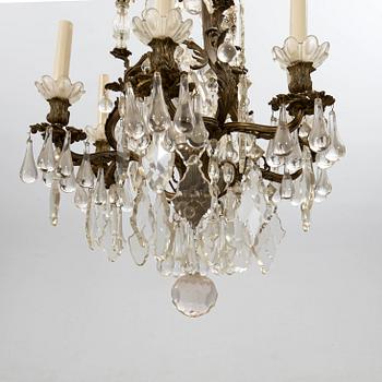 A Rococo style chandelier, first half of the 20th Century.