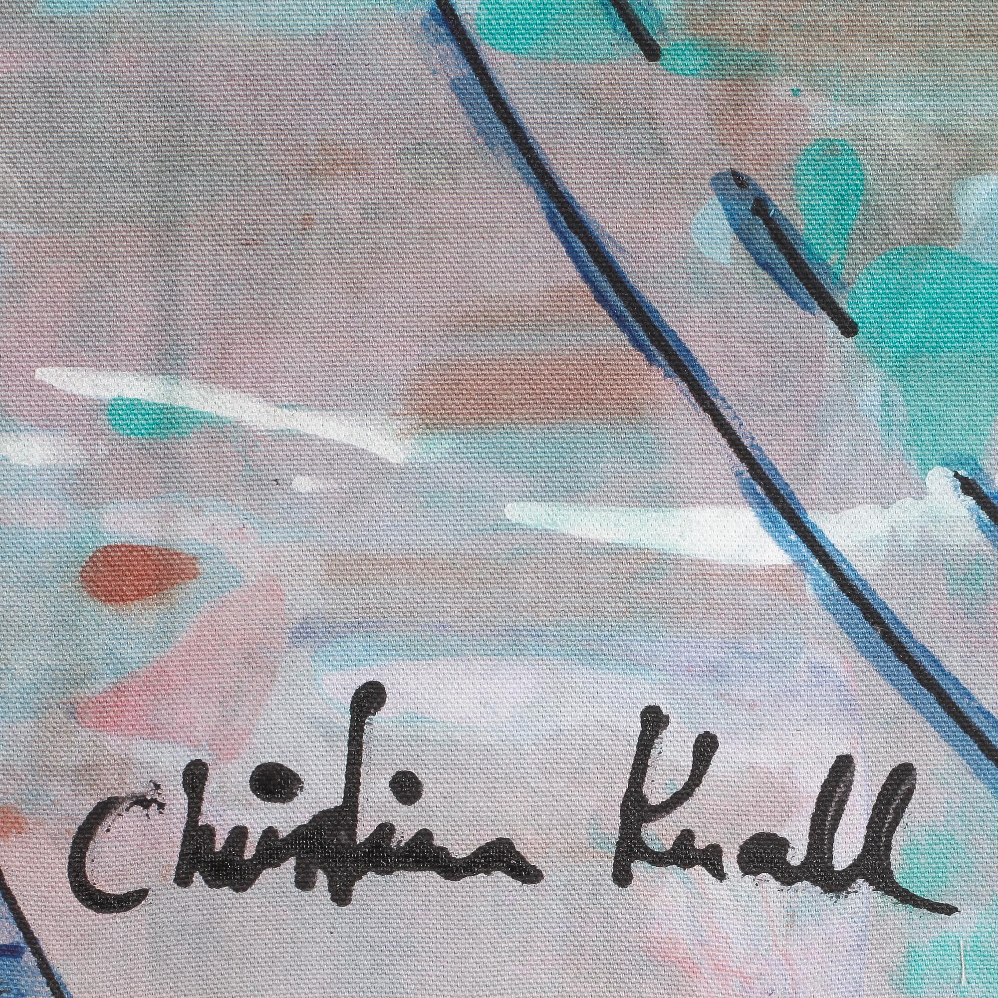 CHRISTINA KNALL, olja på duk, signerad.