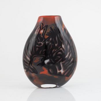 Robert Oldergaarden, a unique 'graal' vase, Oldergaard Glashytta.