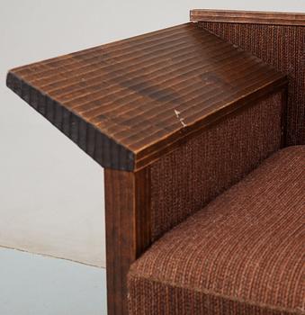 A stained birch sofa, possibly by Axel Einar Hjorth, Sweden 1930-40's.