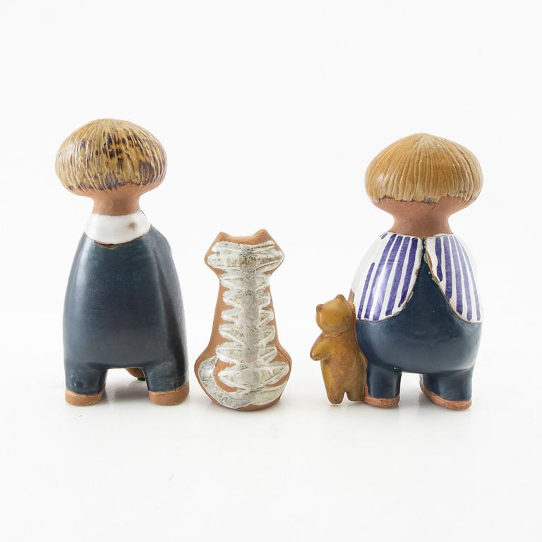 Lisa Larson, figuriner, 3 st, Gustavsberg.