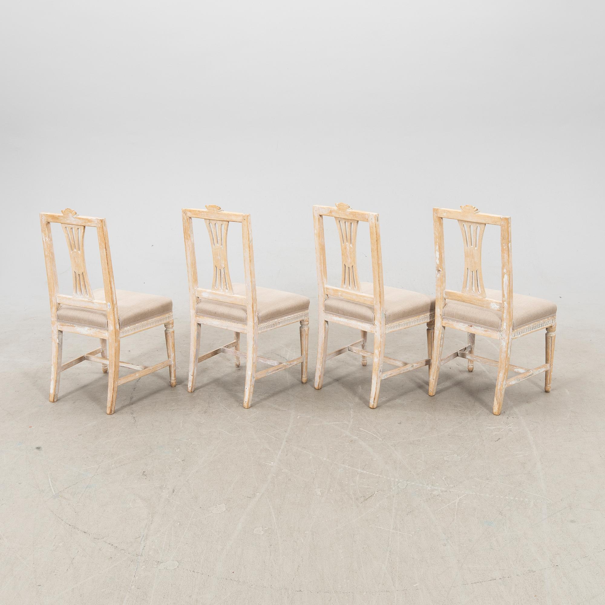 Stolar 7 st sengustavianska 1800-talets första hälft Lindome.