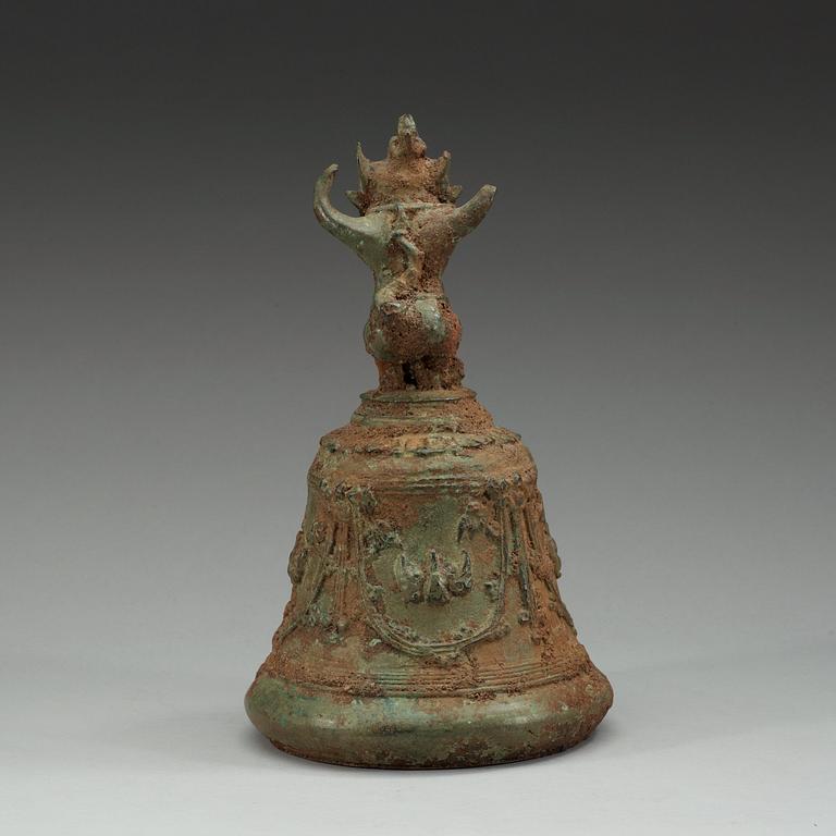 An Estern Javense bronze temple bell, Majapahit Kingdom, presumably 13th Century.