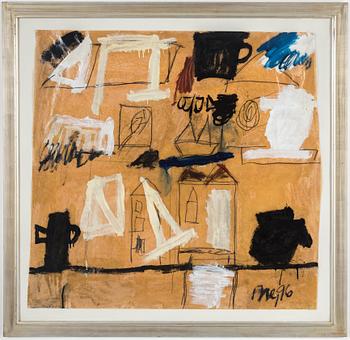 ARAMIS NEY, mixed media on paper, signed with monogram, dated 96.