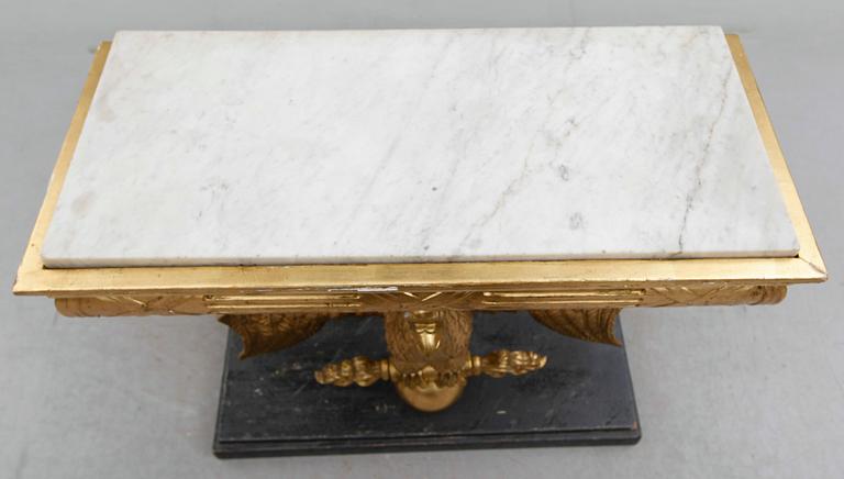 SPEGEL MED KONSOLBORD, empire, 1800-talets första hälft.