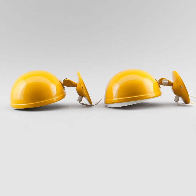 VÄGGLAMPOR, 1 par, "Elit", Knud Christensen Agentur, Randers, Danmark, 1900-talets andra hälft.