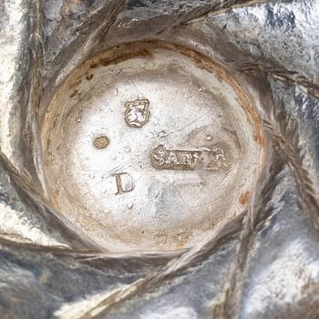 Isak Sauer, sockerruska, silver, Stockholm 1762. Rokoko.