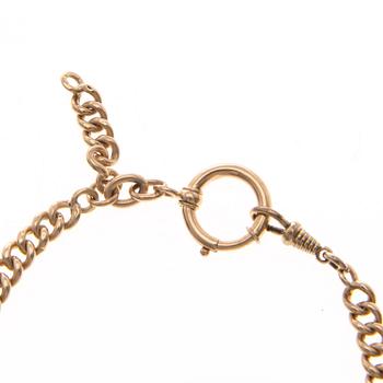 A WATCH CHAIN, 14K gold.