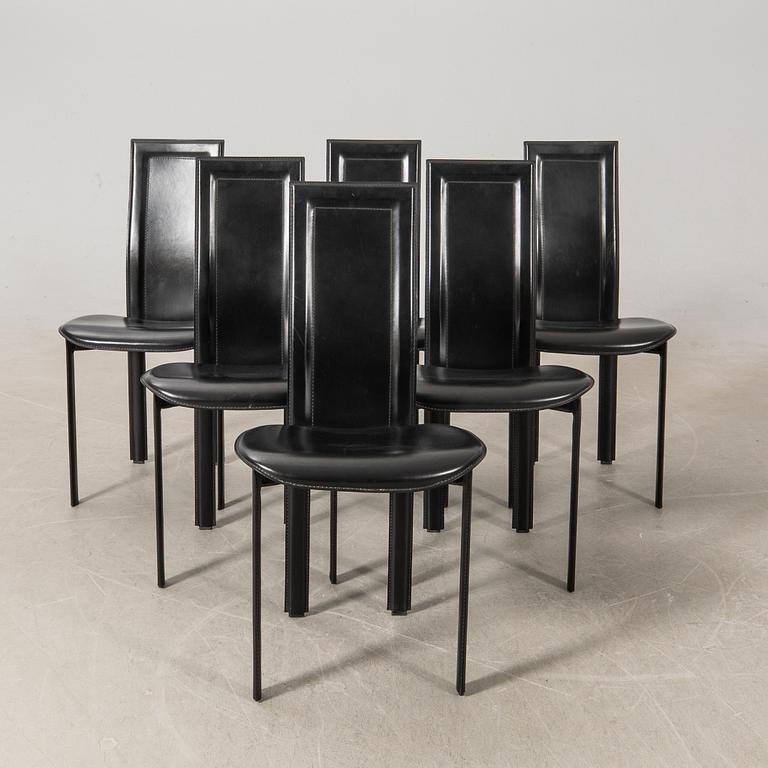 Giorgio Cattelan, chairs, 6 pieces, Italy, 1980s.