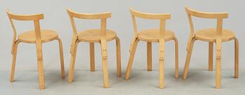 BORD samt STOLAR 4 st, modell 68, Alvar Aalto, Artek.