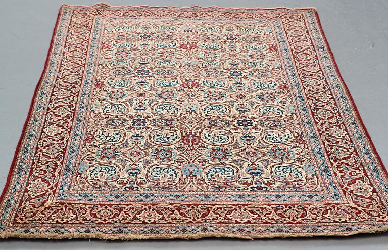 A RUG, semi-antique Nain Tuteshk, ca 241 x 149,5 x 160 cm.