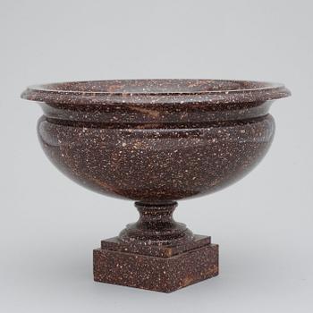 A Swedish Empire 19th Century porphyry bowl.