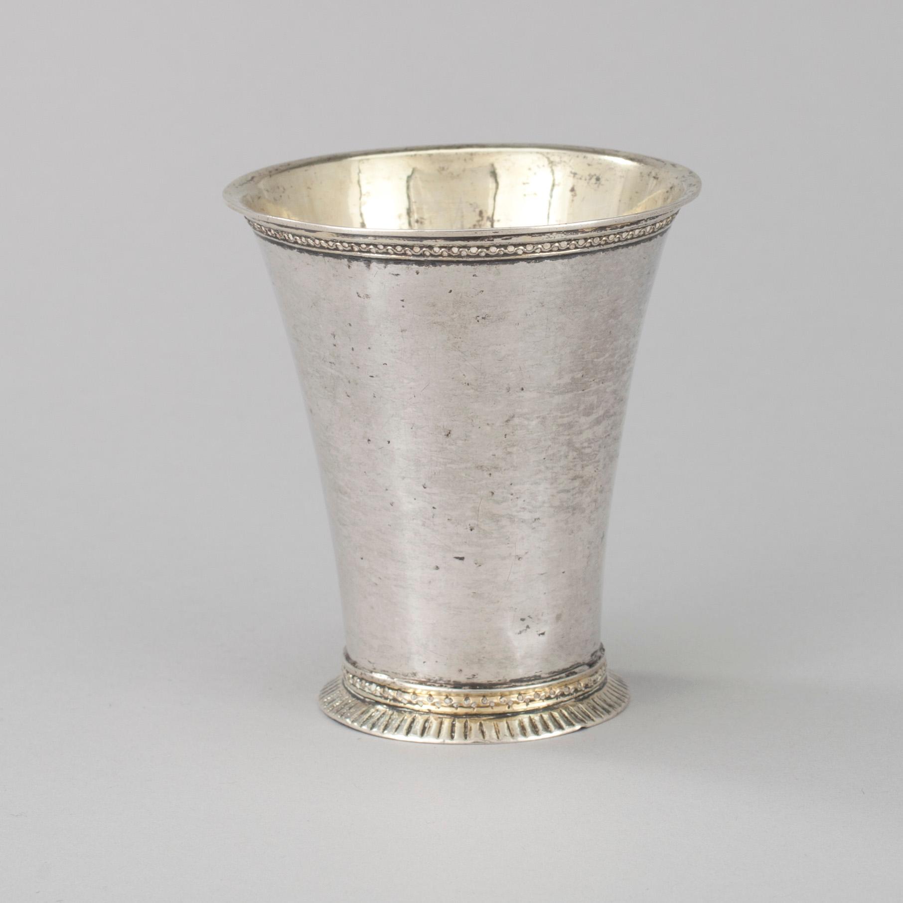 BÄGARE, silver, Anders Carlborg (1760-1781), Åbo 1780. Vikt ca 68,1 g.