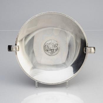 Atelier Borgila, a sterling silver bowl on foot, Stockholm 1930.