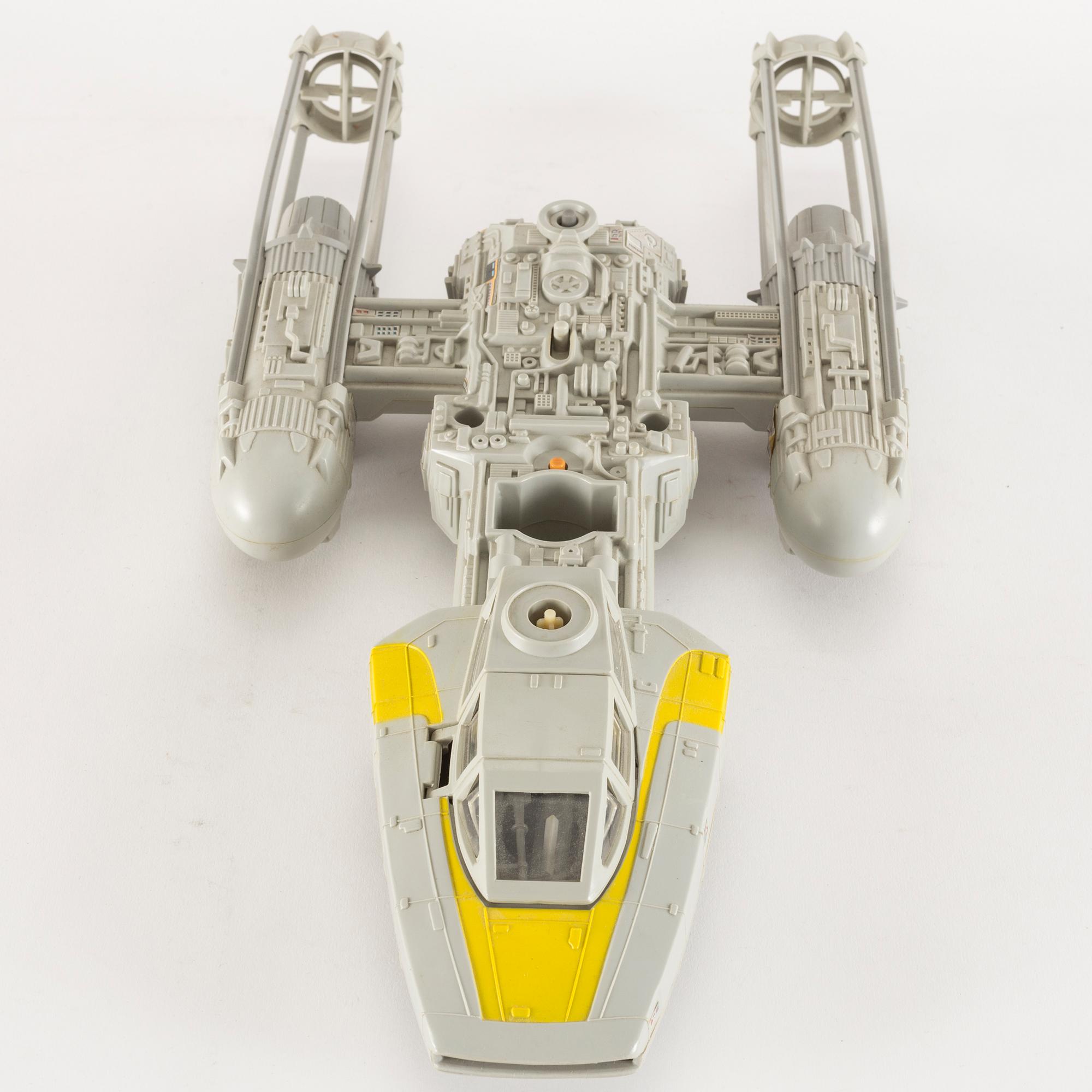 STAR WARS, B-wing fighter och Y-wing fighter i kartonger, 1983.