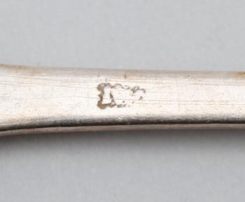 MATSKED, silver, möjligen Jörgen Winter, Hälsingborg 1696-1710. Vikt ca 54 gram.