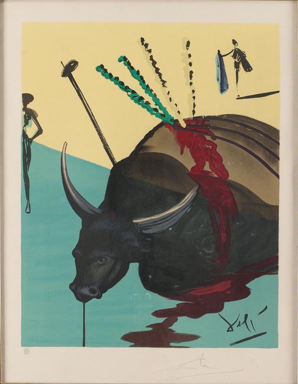 Salvador Dalí, "The Bull is dead", ur; "Carmen".