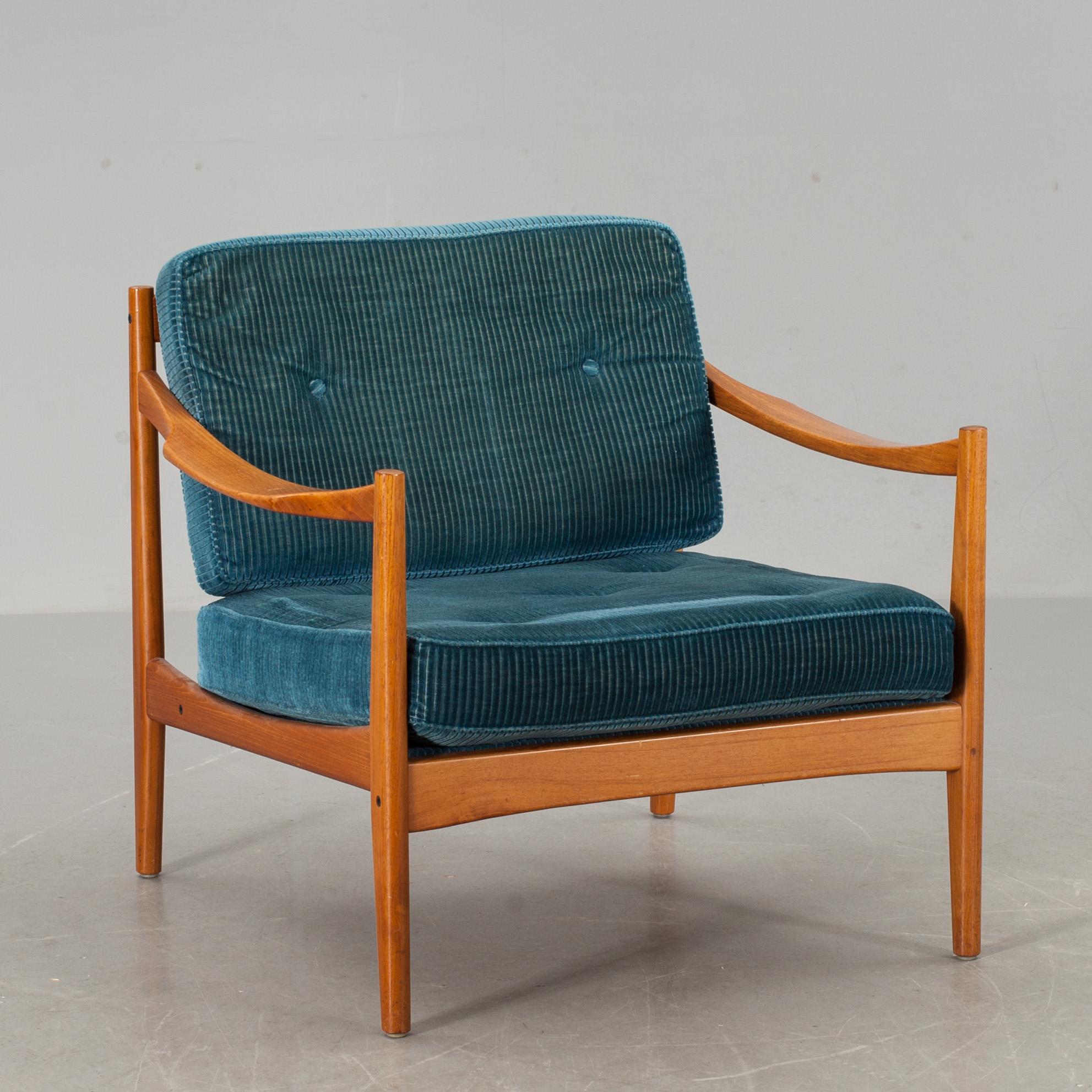 FÅTÖLJ, 1960-tal. Danmark,