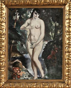 OKÄND KONSTNÄR, olja på duk, otydl sign, 1900-talets första hälft.