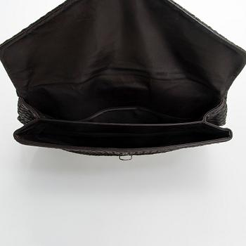 Bottega Veneta, a brown Intrecciato Leather Briefcase.