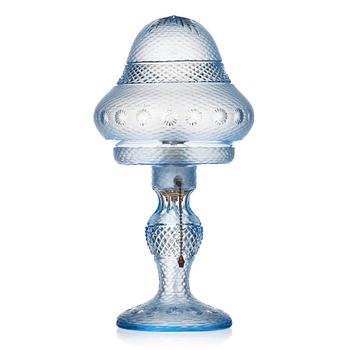 81. Orrefors, possibly, a glass table lamp, 1920-30s.