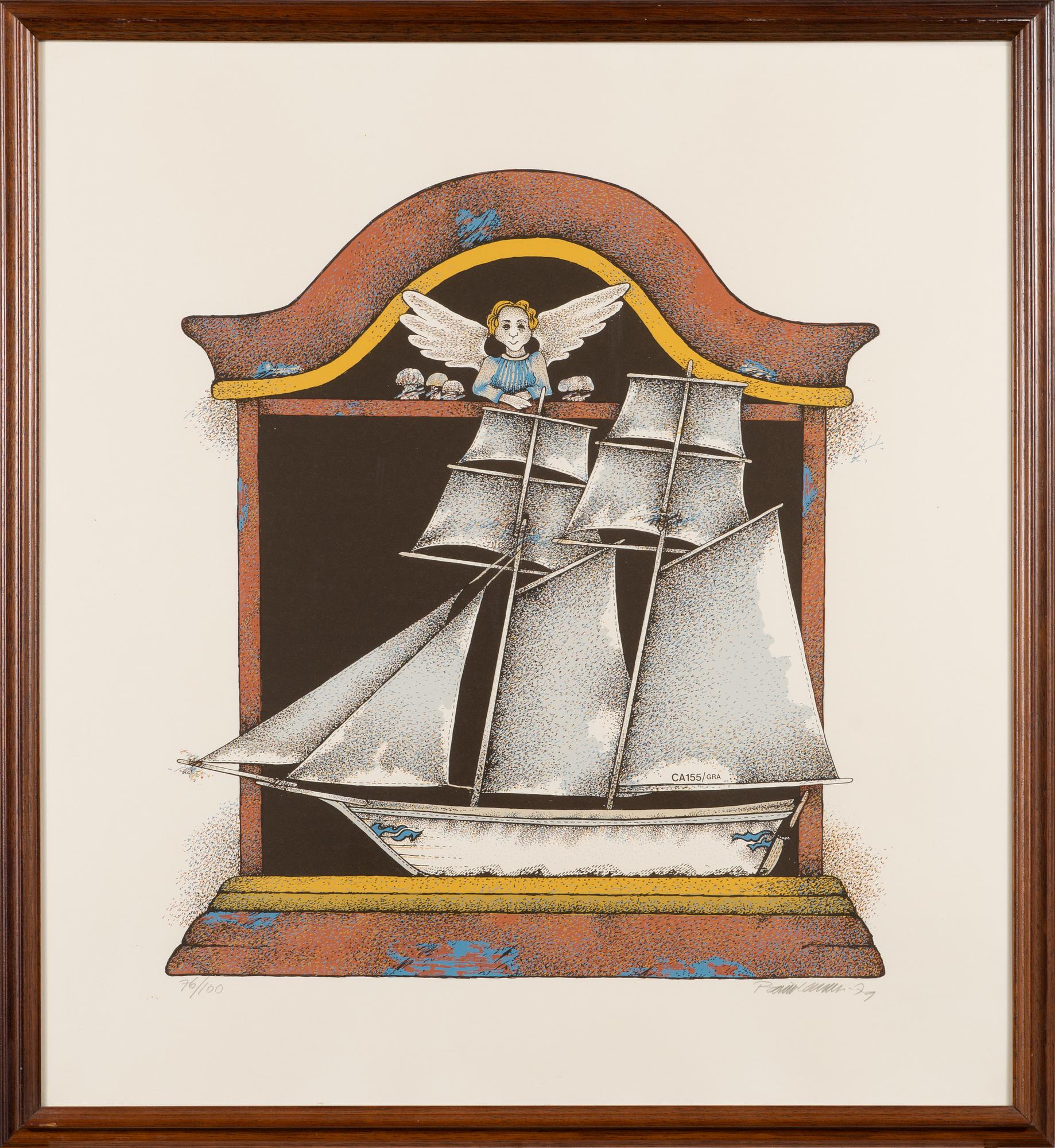 RAIMO KANERVA, serigraphs, set of 4, signed, dated -79 and numbered.