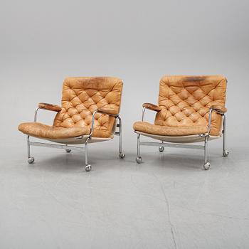 Bruno Mathsson, fåtöljer, ett par, Karin 73, Dux.