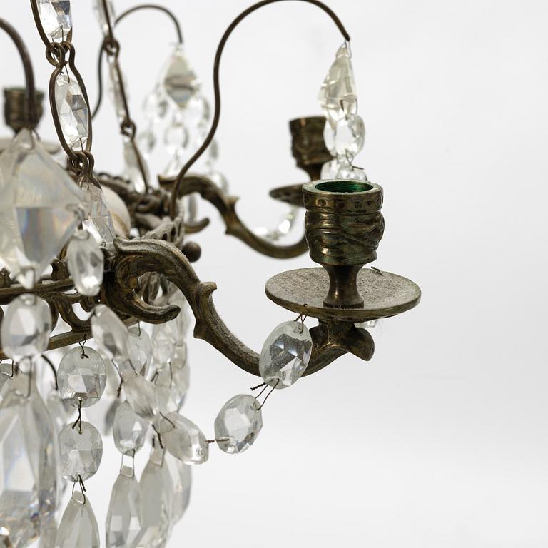 A Gustavian style chandelier, first half of the 20th Century.